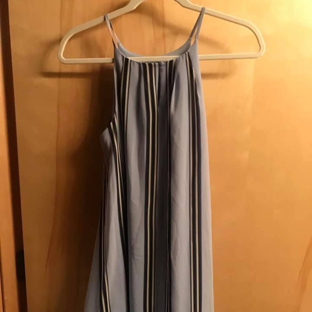 Blue Striped Dress